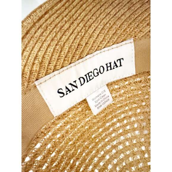 SAN DIEGO HAT Face Saver Cap UBM4481OSXBK Adjustable in Toast - Picture 5 of 12